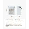 thumbnail image 3 of Portable Air Conditioner & 4-in-1 Evaporative Air Cooler with 700ml Water Tank, Personal Space Cooler, USB, Quiet, for Home/Office (White), 3 of 11