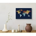 thumbnail image 3 of wall26 Canvas Print Wall Art Rainbow Textured Paint Stroke World Map Architecture &amp; Maps Places Illustrations Modern Art Global Scenic Fun Multicolor for Living Room, Bedroom, Office - 24"x3, 3 of 5