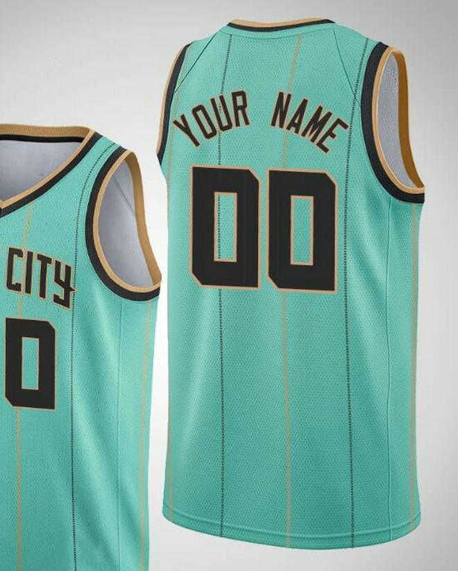 NBA_ 75th Custom Jersey Charlotte''Hornets''Men Women youth 6
