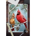 thumbnail image 2 of Cardinals in Winter (12x18 Wall Art Poster, Room Decor), 2 of 3