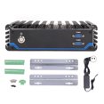 thumbnail image 1 of Industrial Computer for Intel Celeron 3855U 4G 64G 4 Way Gigabit POE Port 16 Bit GPIO 100‑240V AU Plug, 1 of 5
