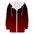 thumbnail image 5 of ManxiVoo Women's Oversized Pocket Zipper Hooded Jacket Long Sleeve Track Style Casual Top L Size Black, 5 of 7