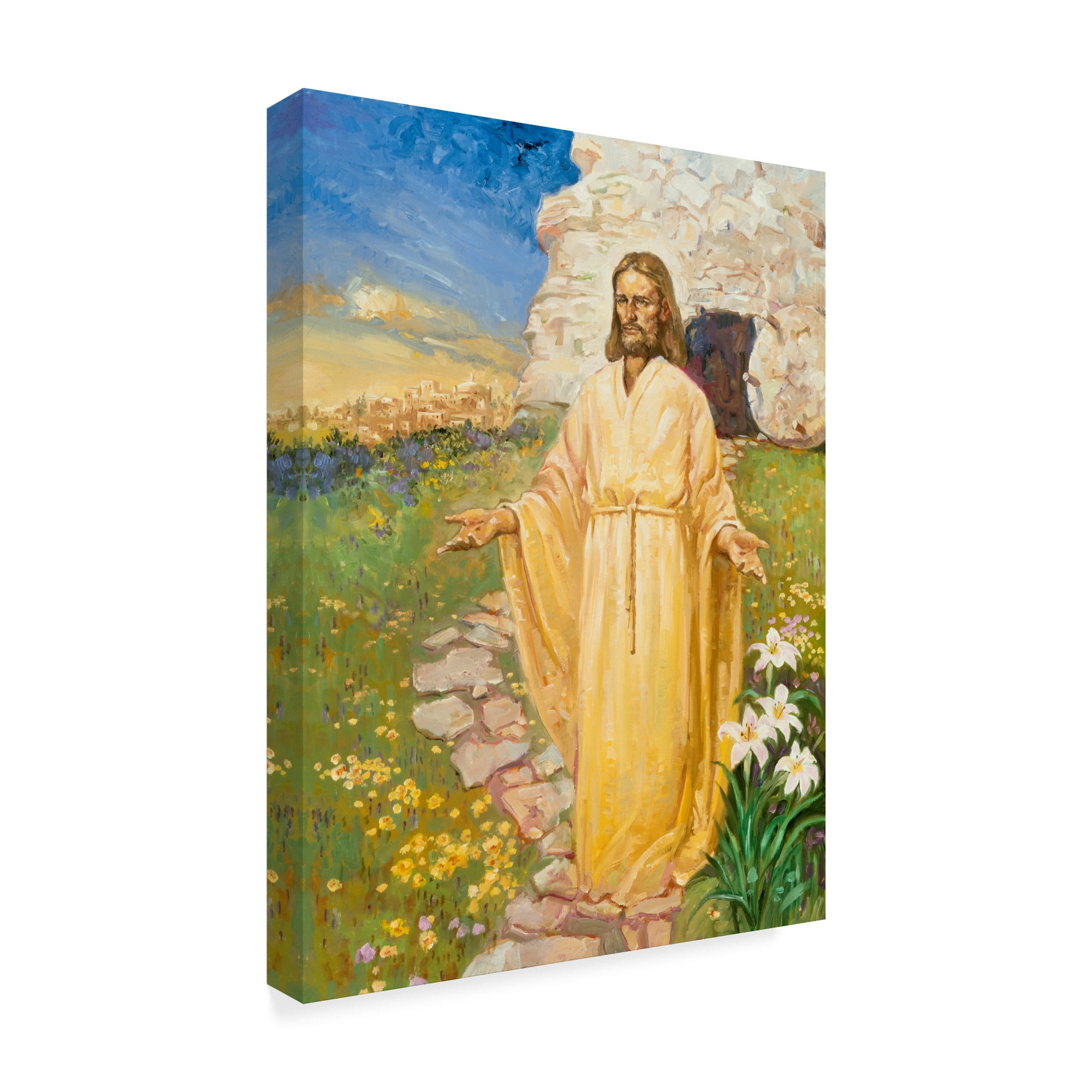 Trademark Fine Art 'Jesus Has Risen' Canvas Art by Hal Frenck