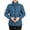 Blue, variant on Lzobxe Jackets for Women Short Puffy Zip-up Jacket with Stand Collar and Pockets,Sizes XL-5XL