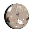 thumbnail image 1 of Fotbe Chicken Funda de Llanta de Repuesto con Estampado, Engrosada, Ajuste Universal para Jeep, Remolque, RV, SUV, Camión-17 inch, 1 of 6