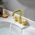 thumbnail image 5 of Versace 8. in Widespread 2-Handle Brass Bathroom Faucet in Brushed Gold, 5 of 15