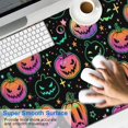 thumbnail image 2 of Long Mouse Pads for Desk,Neon Halloween Pumpkins Pattern Desk Mats on Top Of Desks, Desk Mouse Pad Extra Large with 3mm Non-Slip Base and Stitched Edge for Gaming,Office,Work,Home 47.3x23.6in, 2 of 5
