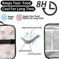 thumbnail image 4 of Insulated Lunch Bag Teen,Pioneer Flower Floral Print Pattern Toddler Lunch Bag Lunch Box,Bento School Lunch Bag with Adjustable Shoulder Strap and Bottle Holder, 4 of 6
