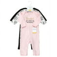 thumbnail image 2 of Hudson Baby Infant Girls Cotton Coveralls, Mom Dad Toile, 0-3 Months, 2 of 5
