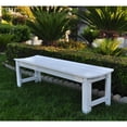 thumbnail image 4 of Shine Company 4205WT Belfort 60 in. Backless Garden Bench - White, 4 of 4