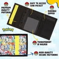 thumbnail image 3 of Cartera Pokémon para niños y niñas, monedero triple para niños, carteras de lona y velcro con cremallera, monedero y tarjetero, con Charizard y Pikachu, grandes regalos, 3 of 7