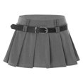 thumbnail image 3 of Minifalda plisada Kawaii JK de una sola pieza con cinturón Y2k para mujer, falda uniforme de una pieza para fiesta de Club, ropa de discoteca japonesa para colegiala, 3 of 5