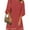 Cranberry, variant on luvamia Women's Loose Fit Bell Sleeve Dress Casual Crewneck Dress Size S Brilliant White