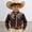 F31-Brown1, variant on FYDUU Boys Western Cowboy Shirt Printed Long Sleeve Regular Fit Dress Shirts Casual Button Down Shirts For Kids Festival Party Tops Streetwear 6-7 Years