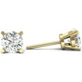 thumbnail image 5 of JewelMore 0.10-0.33 Carat Total Weight Round Natural Diamond Stud Earrings for Women in 14K White, Yellow, or Rose Gold with Push Backs (1/3cttw and up IGL Certified) - (G-H-IColor, I1-I2 Clarity), 5 of 7