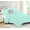 Aqua, variant on 1 Piece Luxury Vintage Ruffle Pattern Comforter By D.N.G. BEDDINGS Premium Super Soft, All Season, 800 Thread Count 100% Egyptian Cotton Twin/Twin XL Size Light Blue Color