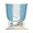 Sky Blue, White, variant on Black Ombre Tie Up Curtains for Small Windows,Adjustable Rod Pocket Valance 45 Inch Short, Vintage Gray Gradient Stripes Geometric Window Treatment Balloon Roman Blind Shade, 34" x 45"