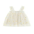 thumbnail image 1 of Robe Bébé Fille Daisy Robe Enfant en Bas Âge Sans Manches Floral Tutu Robes en Tulle en Couches, 1 of 6