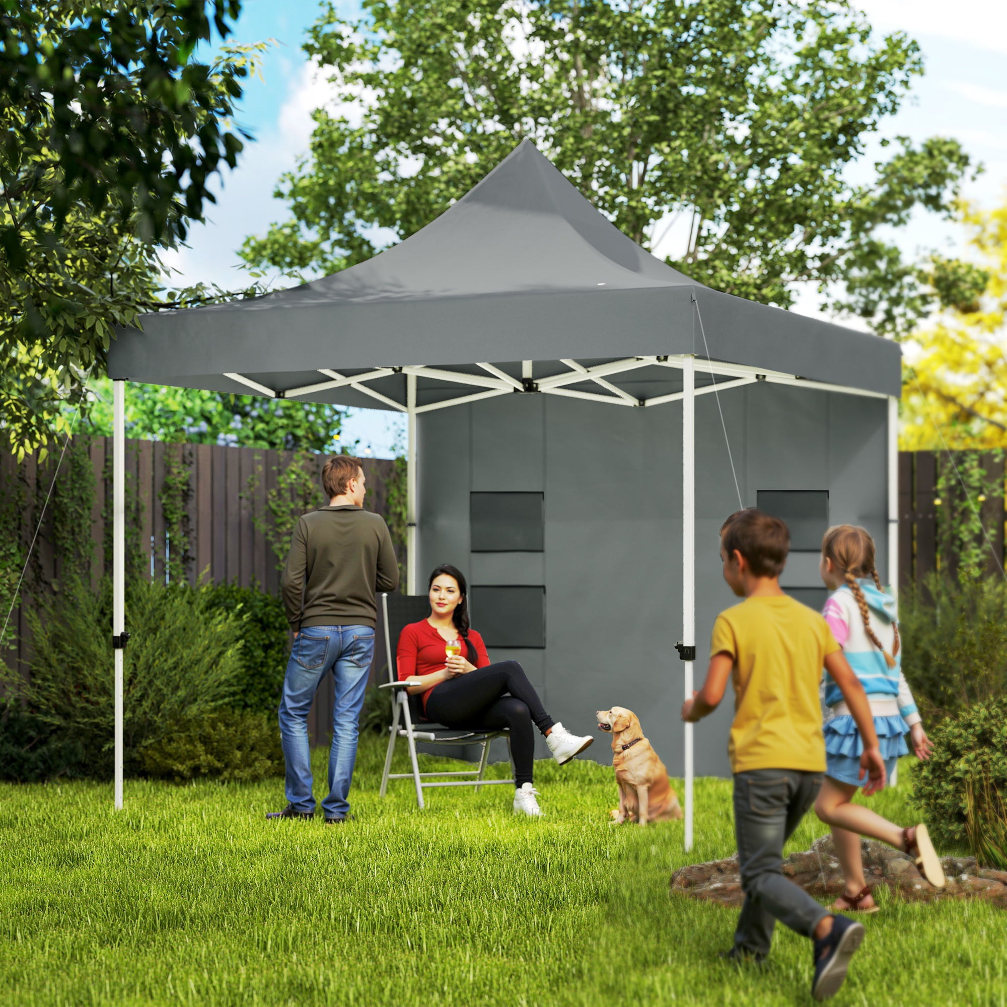 Coleman Sun Shelter 10x10 Canopy with Sunwall UV Protection