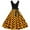 #7-Yellow, variant on Pntutb Womens A Line Flare Vintage Dress Prom Swing Sleeveless Polka Dot Print Party Dress