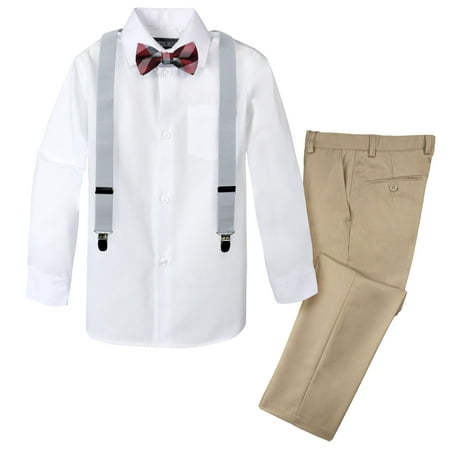

Spring Notion Boys 4-Piece Patterned Dress up Pants Set