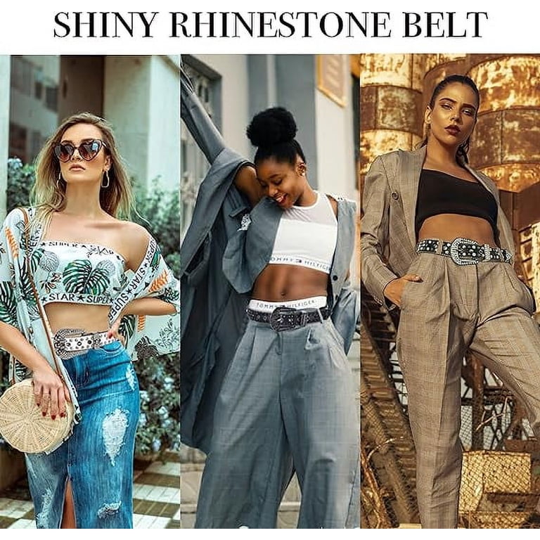 Dream Apparel Rhinestone Belt for Men and Women, Western  display picture 1