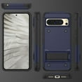 thumbnail image 6 of Decase Military-Grade for Google Pixel 8A Case,Heavy-Duty Drop Protection,Slim Hard Back Cover with Invisible Kickstand Rugged Shockproof Anti-Scratch Cover Case,Navy Blue, 6 of 7