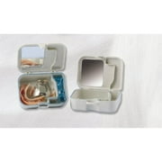 freshgadgetz twin dento box - waterproof denture cleaning and storage case