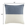 thumbnail image 4 of Mainstays 18" x 18" Two-Toned Washed Indigo Polyester Cotton Square Decorative Throw Pillow, 4 of 6
