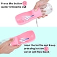 thumbnail image 4 of Botella de agua para perros: botella de agua plegable con bolsa para excrementos, botella de agua portátil para mascotas, botella de agua sin BPA (295 ml) para gatos, conejos y cachorros., 4 of 5