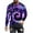 Purple, variant on Mens Sweatshirts Crewneck Plus Size Printing Long Sleeve Hoodless Pullover Sports Blouse Shirt