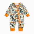 thumbnail image 7 of HCNTES Newborn Baby Girl Boy Fall Seasonal/Thanksgiving Outfit Long Sleeve Pumpkin/Turkey Romper Zipper Jumpsuit 0-12M (Green,6-12 Months), 7 of 7