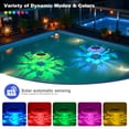 IP68 Waterproof Solar Floating Pool Lights, RGB Auto On/Off Above ...