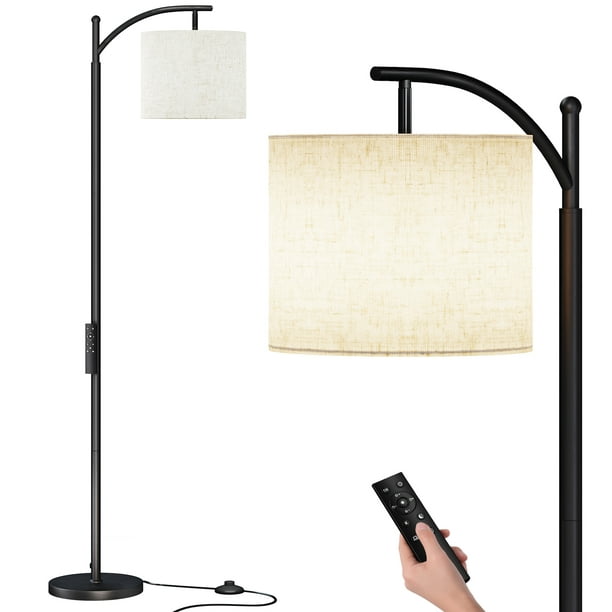 Sunmory Black Modern Arc Floor Lamp, Arc Floor Lamp With Dimmer Switch