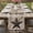 Dark Brown, variant on Table Runner 70 Inches Long for Kitchen Dining, Texas Star Vintage Dresser Scarf Farmhouse, Dining Table Decorations for Wedding/Parties, Brown Beige Wooden Retro Art 13 x 70 In