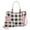 Checkered Pink, variant on Merlina Women's Tote Bag & Wallet Vegan Leather Handbag 2pcs Set by Mia K - Pink
