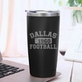 thumbnail image 3 of Dallas Tumbler with Lids and Straws Insulated Stainless Steel Cup Travel Coffee Mug Football Gifts 20 Oz, 3 of 6