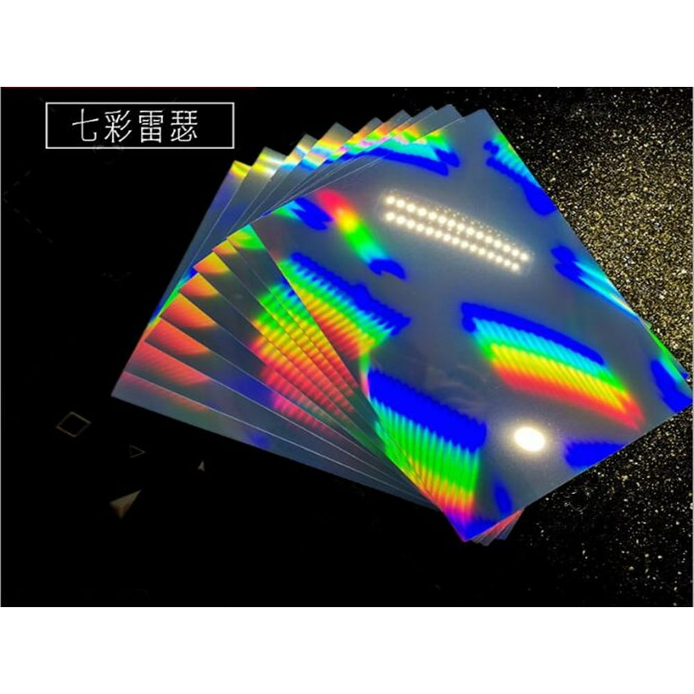 Zewfffr Holographic A4 Size Printable Vinyl Sticker Paper for Inkjet
