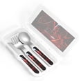 thumbnail image 4 of Kdxio Halloween Vampire Party Toddler Utensils Set - Kids Silverware Set, Set Kids Utensils Set with Case for Preschooler Children, 4 of 8