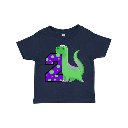 

Inktastic 2nd Birthday Dinosaur Gift Toddler Boy Girl T-Shirt