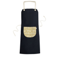 thumbnail image 1 of White Music Notes Light Yellow Apron Bib Sarong Cooking Baking Kitchen Pocket Pinafore, 1 of 3