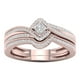 thumbnail image 1 of Juego de anillos de diamantes de imitación Xihbxyly para mujer 2 piezas apilables compromiso boda, 1 of 2
