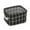 Black, variant on 8x6x4.7" Foldable Storage Basket, Cottons and Linen Fabric Mini Storage Basket with Handle, Household Storage Bins for Makeup Book Toy Sundries
