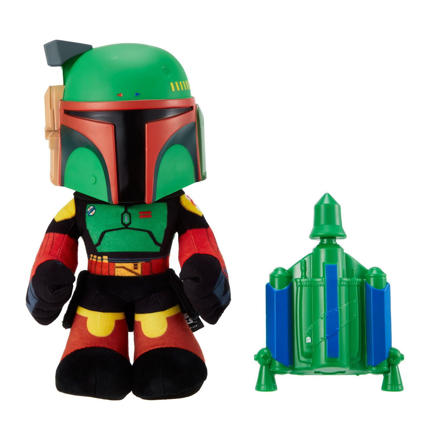 Star Wars Peluche à fonction Boba Fett Lance-roquette