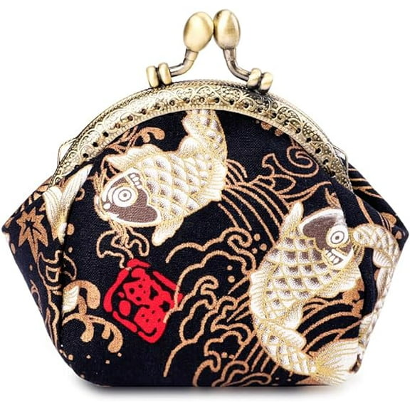 Carp Coin Purse Change Purse Bulk Women Lucky Small Wallet Vintage Clutch Pouch Bag for Women