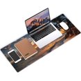 thumbnail image 3 of Gaming Mouse Pad XXL XL Large Mouse Pad Mat Long Extended Mousepad Desk Pad Non-Slip Rubber Mice Pads Stitched Edges Thin Pad (31.5x11.8x0.12 Inch)-Sunset Beach, 3 of 6