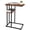 Berry Brown, variant on C Shaped End Table, Side Table for Couch and Bed, Small Side Table for Small Spaces, Living Room, Bedroom, Rustic Snack Table