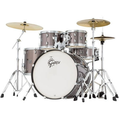 Gretsch Energy 5-Piece Drum Set, Grey Steel
