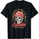 thumbnail image 1 of Hot Rod Costum Garage Skeleton Old School Racing Skull Camiseta, 1 of 2