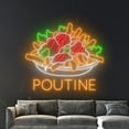 thumbnail image 4 of Handmadetneonsign Poutine Neon Sign, Poutine Canada Wall Art Decor, Canada Restaurant Wall Decor, 4 of 5